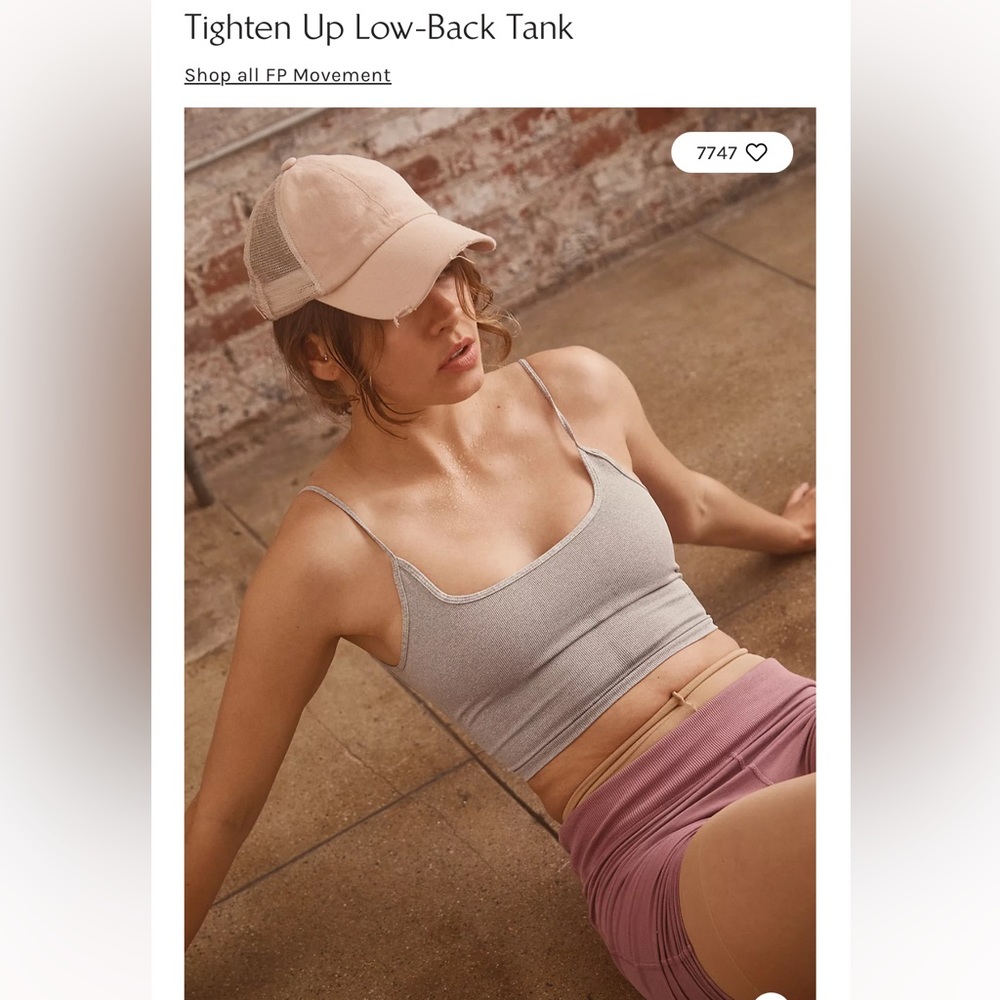 NWT FP Movement Tighten Up Low-back tank